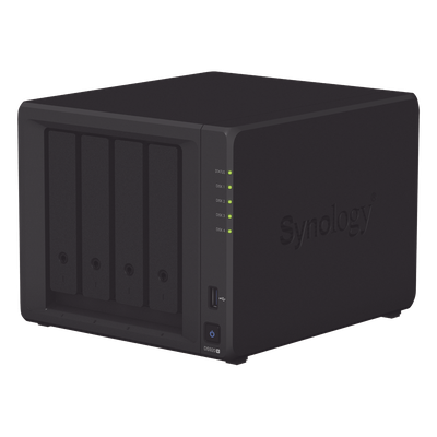 SYNOLOGY - Servidor NAS de escritorio con 4 bahías / Expandible a 9 bahías / Hasta 144 TB