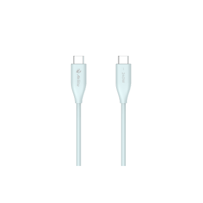 EZVIZ - Cable de Carga USB-C a C 1.5 Metros / Tecnología GaN (Nitruro de Galio) / Fast-Charging  / Potencia 240W / Velocidad Transferencia 480 Mbps / Material Silicona No Tóxica /  Conector Aluminio Anodizado