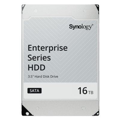 SYNOLOGY - Disco Duro SATA de 3,5" Serie Enterprise HAT5300 | Capacidad 16TB | 7200 RPM | Caché de 512 MB | MTBF 2.5 Millones de Horas | Carga de Trabajo 550 TB al Año .