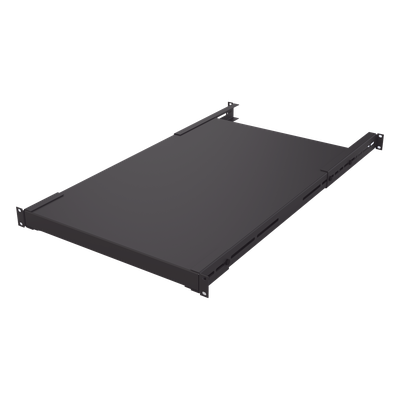 LINKEDPRO - Charola para Rack 19 in / Profundidad Ajustable 495 a 965 mm / Carga 110 kg / 3U / Doble Fijación / Color Negro