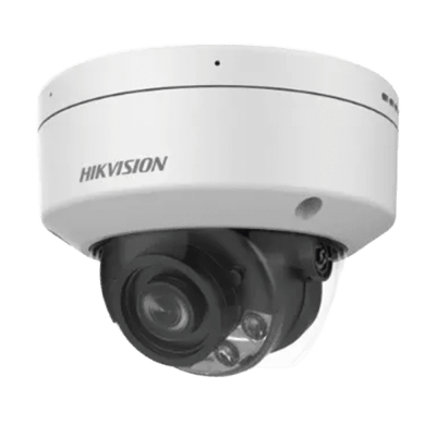 HIKVISION - Domo IP 4 Megapixel / Lente Fijo 4 mm / Luz Dual (IR y Luz Blanca) / Detección Facial / Heat Map  / Metadata / Micrófono Integrado / IK10 / IP67 / WDR 140 dB / DeepinView
