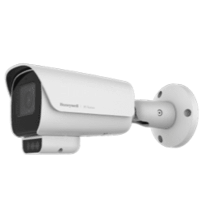 HONEYWELL - Cámara Bullet Color Dual-Light 5 Megapíxeles / Imagen a Color 24/7 / Lente 2.8 mm / METAL + PLÁSTICO / Luz Cálida 30 mts + IR 40 mts / Exterior IP66 IP67 IK10 / H.265 HEVC / dWDR 120 dB / PoE + DC12V