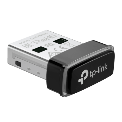 TP-LINK - Adaptador USB Inalámbrico AX300 / Wi-Fi 6 2.4 GHz / 287 Mbps / Nano Size / OFDMA y MU-MIMO / Driver Pre-cargado / WPA2-PSK