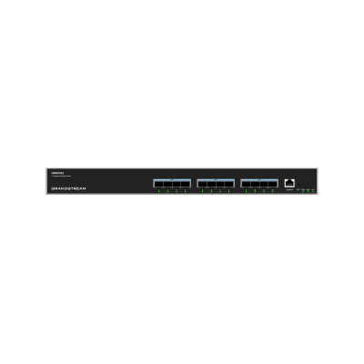 GRANDSTREAM - Switch de Agregación Capa 3 / 12 Puertos 10Gigabit SFP+ / QoS Integrada / Soporte IPv6 e IPv4 / Seguridad Avanzada / Stacking /