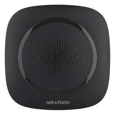 HIKVISION - Sirena Inalámbrica Interior / 110 dB / Estrobo Azul / 433 MHz / AES-128 / 3 Tipos de Alarma