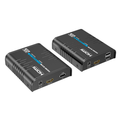 EPCOM - Extensor KVM HDMI / 4K 60 Hz / 120 m (393.7 ft) con CAT6 / 18 Gbps / HDCP 2.2 / Latencia 120-170 ms / IPColor Stream / Matriz 256x256