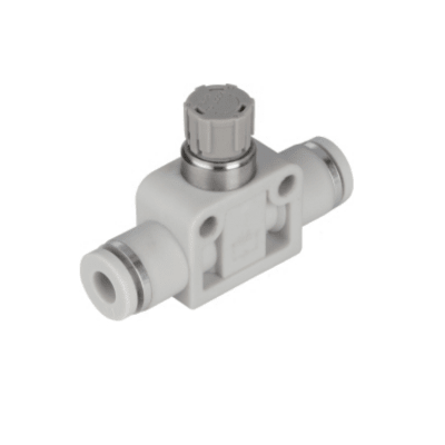TITAN-AUTOMATION - Controlador de Velocidad Neumático Push Lock / Tipo Bloqueo por Presión / Para Tubo O.D. 4mm / Aplicaciones Neumáticas Industriales