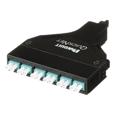 PANDUIT - Cassette de Fibra Óptica / 12 Fibras LC a MPO / OM4 / Método A / 0.5 dB / 550 m (1804.5 ft)