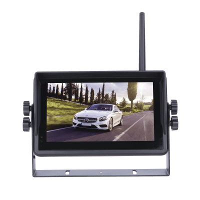 EPCOM - Monitor para Sistema de Reversa / 7 Pulgadas Táctil / 2 Cámaras Simultáneas / Soporte 4 Cámaras / IR 11 LEDs / -20°C a 70°C