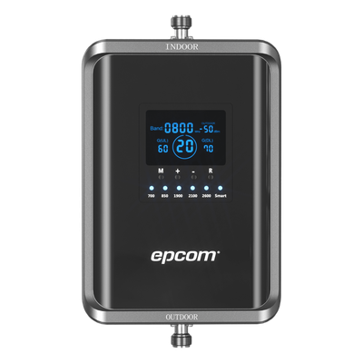 EPCOM - Amplificador de Señal Celular / 5G Pentabanda / 1000 m² (10763.9 ft²) / 70 dB Ganancia / VoLTE / Múltiples Operadores