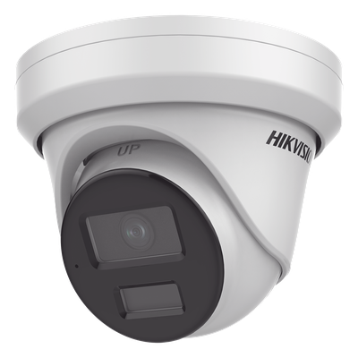 HIKVISION - Cámara Turret IP / 4 Megapixel / Dual Light 40 m (131.2 ft) / DarkFighter S / WDR 130 dB / IP67 / Audio y Alarmas I/O