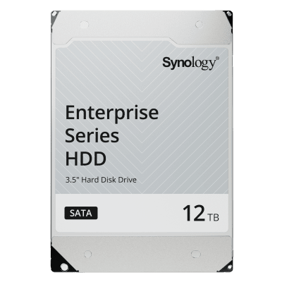SYNOLOGY - Disco Duro Enterprise SATA / 3.5" / 12TB / 7200 rpm / SATA 6.0 Gb/s / Caché 512MB / Carga Anual 550 TB