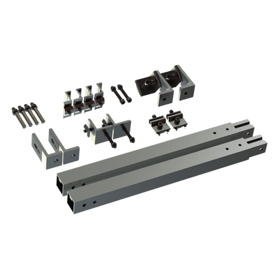 EPCOM POWERLINE - Caja de accesorios de aluminio anodizado / Arreglo 1x4 / Inclinación 20-45° / Resistencia viento 136 km/h / 21.3 kg