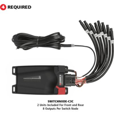 ECCO - Módulo de Nodo de Interruptores / 8 Salidas de Iluminación / Plug-and-Play / Integración con Sirenas Z3 y SIB