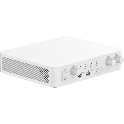 HIKVISION - Amplificador | Bluetooth | 2 Canales | 40 W por Canal | 70/100V | Hik-Connect | Una Zona | Musica Ambiental