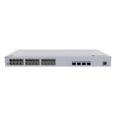 HUAWEI - Switch Administrable Capa 2 / 24 Puertos PoE+ Gigabit / 4 Puertos SFP+/SFP 10G / PoE Perpetuo / 400 W PoE / 128 Gbps / 95 Mpps