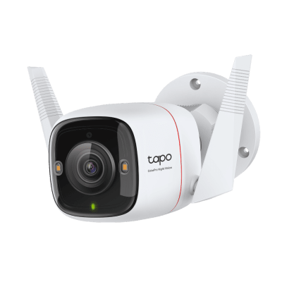 TP-LINK - Cámara de Seguridad Wi-Fi Exterior / 2K QHD 2688×1520 / Lente F1.0 Super-Aperture / Sensor Starlight 1/1.79" / ColorPro Night Vision / AI Detección Persona-Animal-Vehículo / IP66 / Audio Bidireccional / Doble Conectividad W