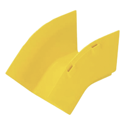 PANDUIT - Bajada Vertical Exterior / Ángulo 45° / Radio de Curvatura 2' (50.8 mm) / Canaleta 4x4 / Color Amarillo / QuikLock