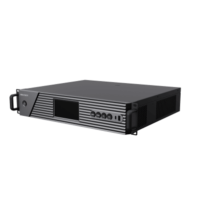 HIKVISION - Chassis Controlador de Video Wall 6 Slots / 2U Rack / Hasta 6 Tarjetas (Entrada y Salida de Video) / 4K Ultra HD / Hot-Swappable / Touch LCD 4.5" / Genlock Sync
