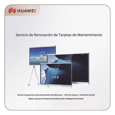 HUAWEI - Tarjeta de Servicio de Mantenimiento / Reemplazo Anticipado de Hardware / Soporte Técnico 9x5 / Para IdeaHub IHS2-65SA, IHB2-75PB e IHB2-86PB