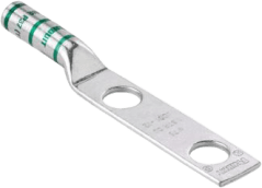 PANDUIT - Zapata de compresión LCC600-12-6 para cal. 600 Kcmil, Doble barreno para tornillo prisionero de 1/2, Espaciado de orificios 44.5mm, 1 Pz