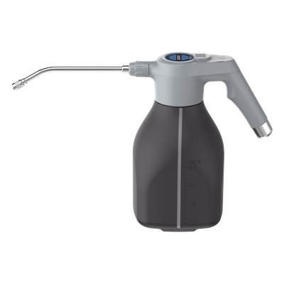 EPCOM - Pulverizador Eléctrico de Mano / 2 Litros Capacidad / Rociado 3 m (9.8 ft) / Motor Micro Alta Velocidad / USB Tipo-C / LCD Indicador Batería / Resistente Químicos