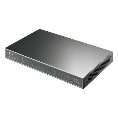 TP-LINK - Switch PoE Administrable / 8 Puertos Gigabit PoE+ / 2 Puertos SFP / 61W PoE Total / SDN / QoS L2/L3/L4