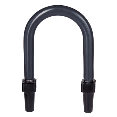 RAWELT - Abrazadera U de Pata Larga con Recubrimiento de PVC para Tubo de 1 1/4" (32 mm).