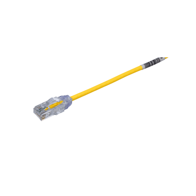 PANDUIT - Cable de Parcheo TX6, UTP Cat6, Diámetro Reducido (28AWG), Color Amarillo, 7.62 Metros (25 Pies)