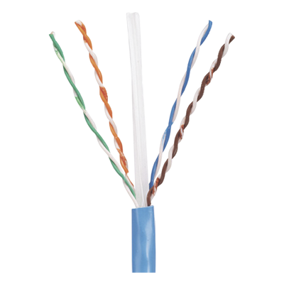 PANDUIT - Bobina de Cable UTP / Cat 5e / 24 AWG / CMR / 305 m (1000 ft) / 4 Pares / Cobre Sólido / Azul