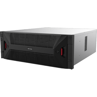 HIKVISION - NVR 32 Megapixel (8K) / 256 canales IP / 30 Bahías de Disco Duro (600 TB) / 4 Puertos de Red / Soporta RAID con Hot Swap / ACUSENSE / ANPR