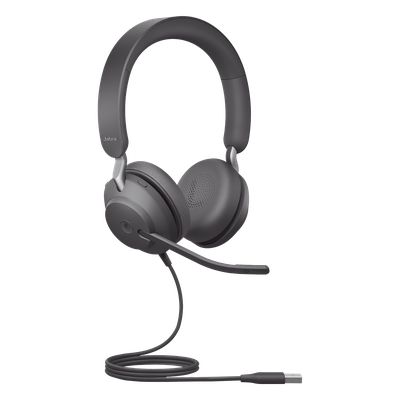 JABRA - Jabra Jabra Evolve 2 40SE, Auricular stereo versión MS con aislamiento de ruido, conexión USB-A y indicador de ocupado (Busylight) (24189-999-999)