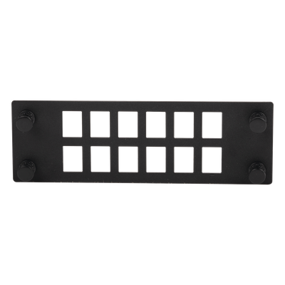 PANDUIT - Placa para Adaptadores de Fibra Óptica / 12 Posiciones / Compatible con Gabinetes FPONE3 y FPONE4 / 4.53' x 41.6' x 5.12'