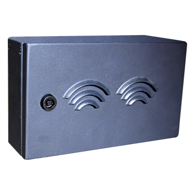 ACCESSPRO - Alarma Acústica Peatonal / IP65 / 0-120 dB / 110 VCA / Mensajes Configurables / Accesibilidad Visual