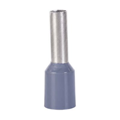 EPCOM POWERLINE - Conector Ferrule | 20AWG | Conductor Latón Estañado  | Aislamiento PVC Gris  | 25 Piezas por Bolsa