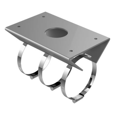 HIKVISION - Montaje de Poste para Exterior / Aleación de Aluminio / IP66 / Brazo 305mm (1 pie) / Compatible con 40+ Modelos PTZ