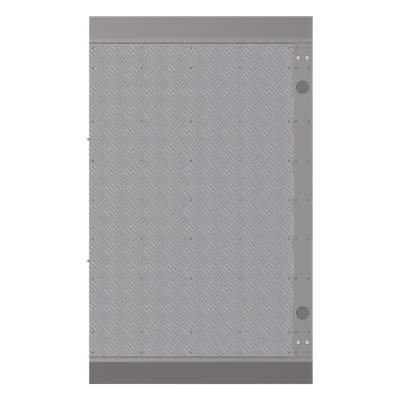 HIKVISION - Base Adicional para Torniquete / Carril 90 cm (35.4 in) / No Requiere Anclaje / Paso de Cableado Integrado / Serie DS-K3B961