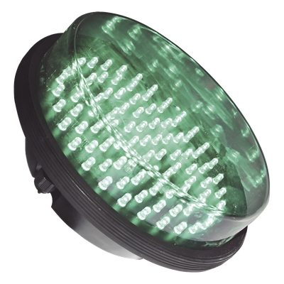 ACCESSPRO - Módulo de Reemplazo para Semáforo / 20 cm de Diámetro / Color Verde / Alimentación 110 VCA / Diseño Modular