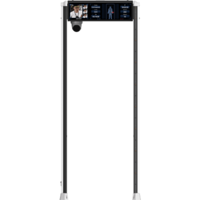 HIKVISION - Arco Detector de Metales Walk-Through / 24 Zonas de Detección / Pantalla Táctil LCD 10" / Pantalla de Información 29" / Sensibilidad Ajustable 100 Niveles / Detección de Clip de Papel o 5g Oro/Plata / Conectividad Eth