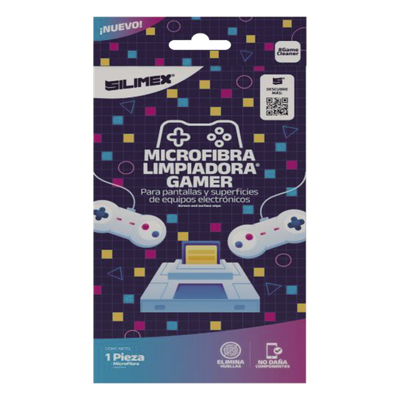 SILIMEX - Paño de Microfibra / 30x30 cm / Sin Pelusas / Lavable / Gaming y Electrónica