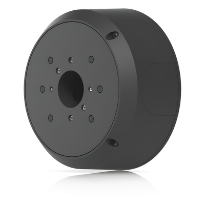 UBIQUITI - Caja de Conexiones Antimanipulación / Montaje en Poste 1.5-2' (38-50 mm) / Aluminio y Policarbonato / Salidas G3/4' / Compatible Bullet, Dome y Turret