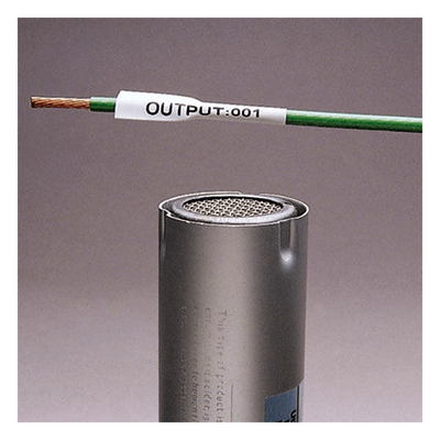 PANDUIT - Etiqueta Termorretráctil / 8.6 mm (0.34 in) / 2.4 m (7.87 ft) / Poliolefina / 18-12 AWG / Blanco
