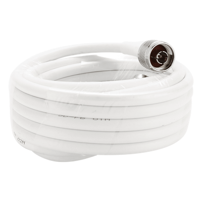 EPCOM - Jumper Coaxial / 12 m (39.4 ft) / Conectores N Macho / Blindaje >90 dB / 50 Ohm / 7.50 mm Diámetro
