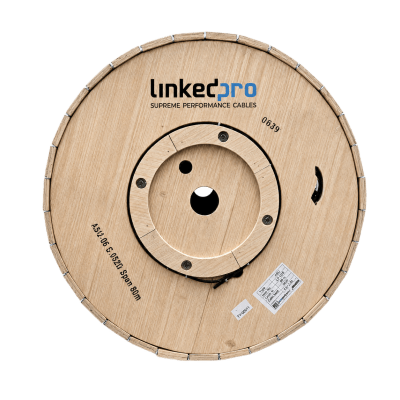 LINKEDPRO - Carrete de 4 Kilómetros de Fibra Óptica Aérea Mini ADSS (ASU) G.652D, Monomodo de 8 Hilos, Exterior, Span 80, Loose Tube