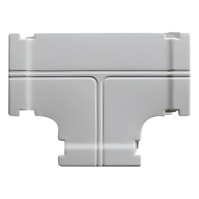 THORSMAN - Derivación tipo T / Canaleta DX10000.00 / ABS V0 / -20°C a +80°C / 0.035 kg/m / Gris y Blanco