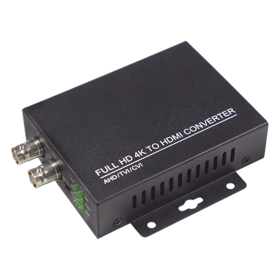 EPCOM - Convertidor de video / CVI TVI AHD CVBS a HDMI / Salida 1080P 60fps / Bucle BNC / Soporte 8MP / Alimentación 5V 1A