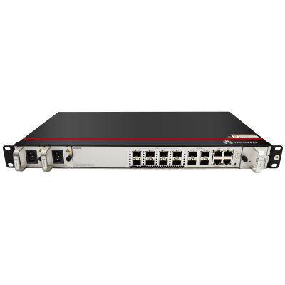 HUAWEI - OLT GPON OptiXAccess 8 Puertos con Módulos C+, 4 Puertos Uplink (10GE/GE), Hasta 1024 ONTs, 2 Fuentes de Alimentación AC, 1 UR