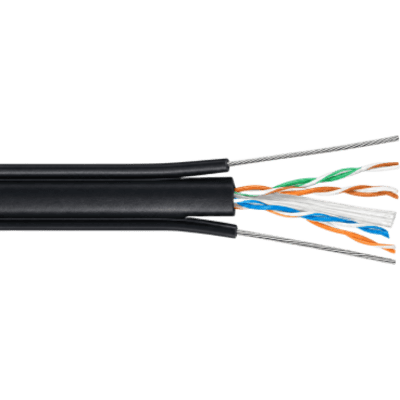 LINKEDPRO BY EPCOM - Cable UTP Elevador / Cat 6 / 4 Pares / 23 AWG / Doble Mensajero / 305 m (1000.7 ft)
