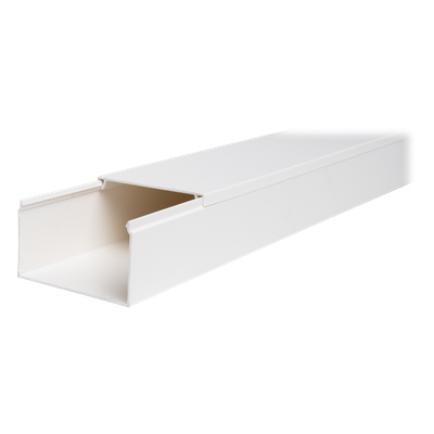 THORSMAN - Canaleta de PVC / 45 mm x 77 mm x 2.5 m (8.2 ft) / Autoextinguible / Resistente a UV y Humedad / Rango -5°C a +65°C