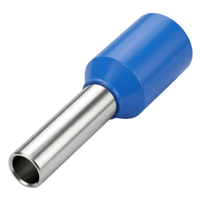 EPCOM POWERLINE - Conector Ferrule / 14 AWG / 2.5 mm² / Latón Estañado / Aislamiento PVC / Punta 8 mm / 25 Piezas